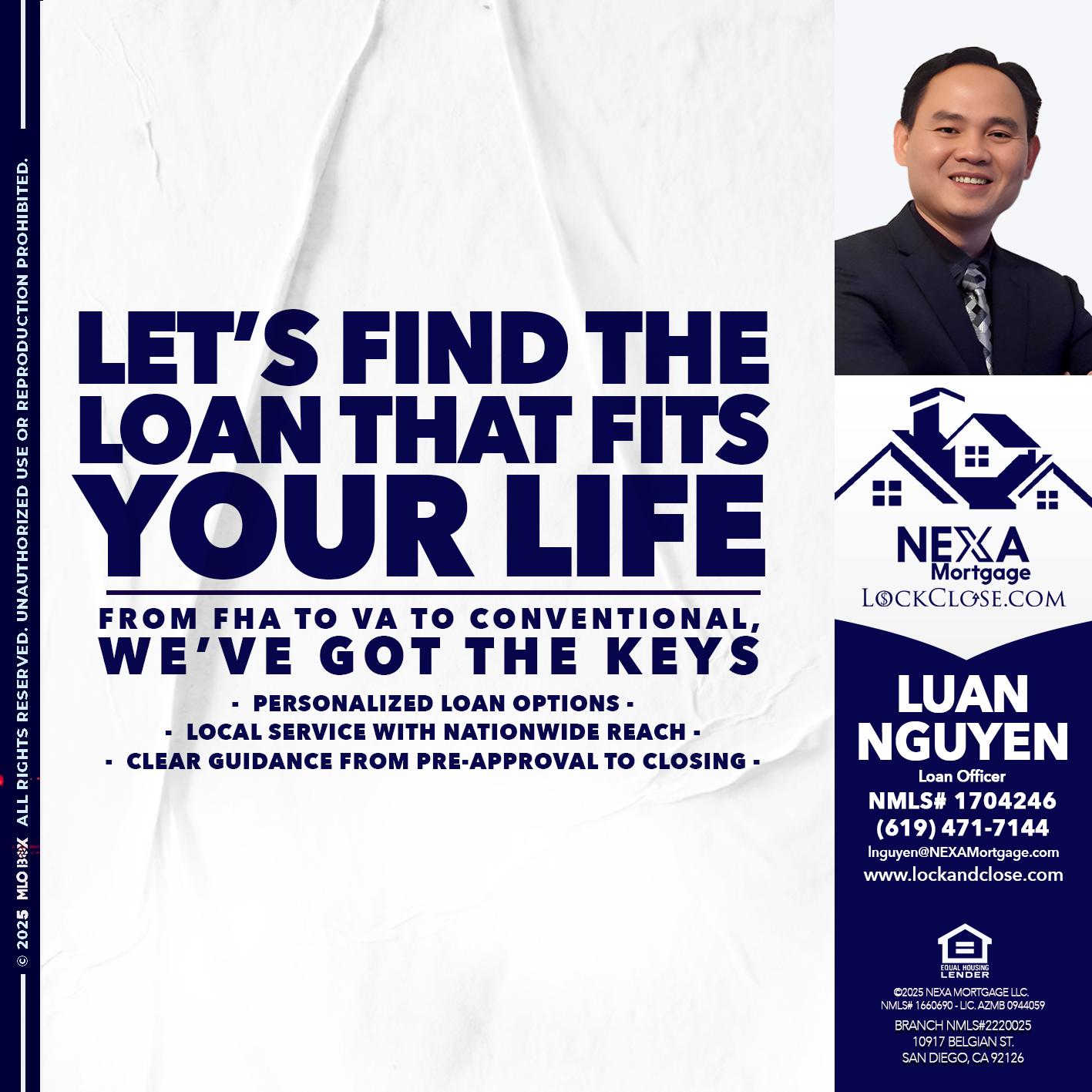 LETS FIND - Luan Nguyen -Loan Officer