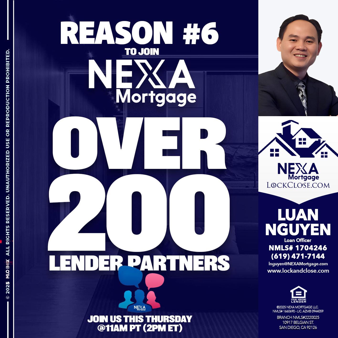 REASON 6 - Luan Nguyen -Loan Officer