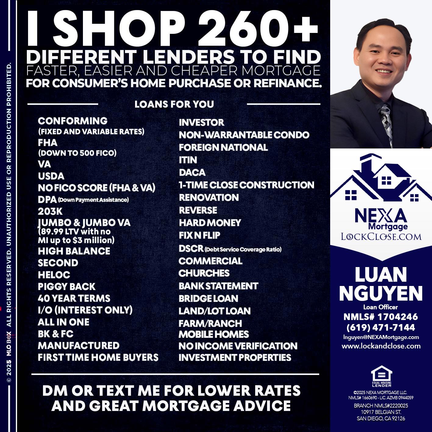 I SHOP +260 - Luan Nguyen -Loan Officer