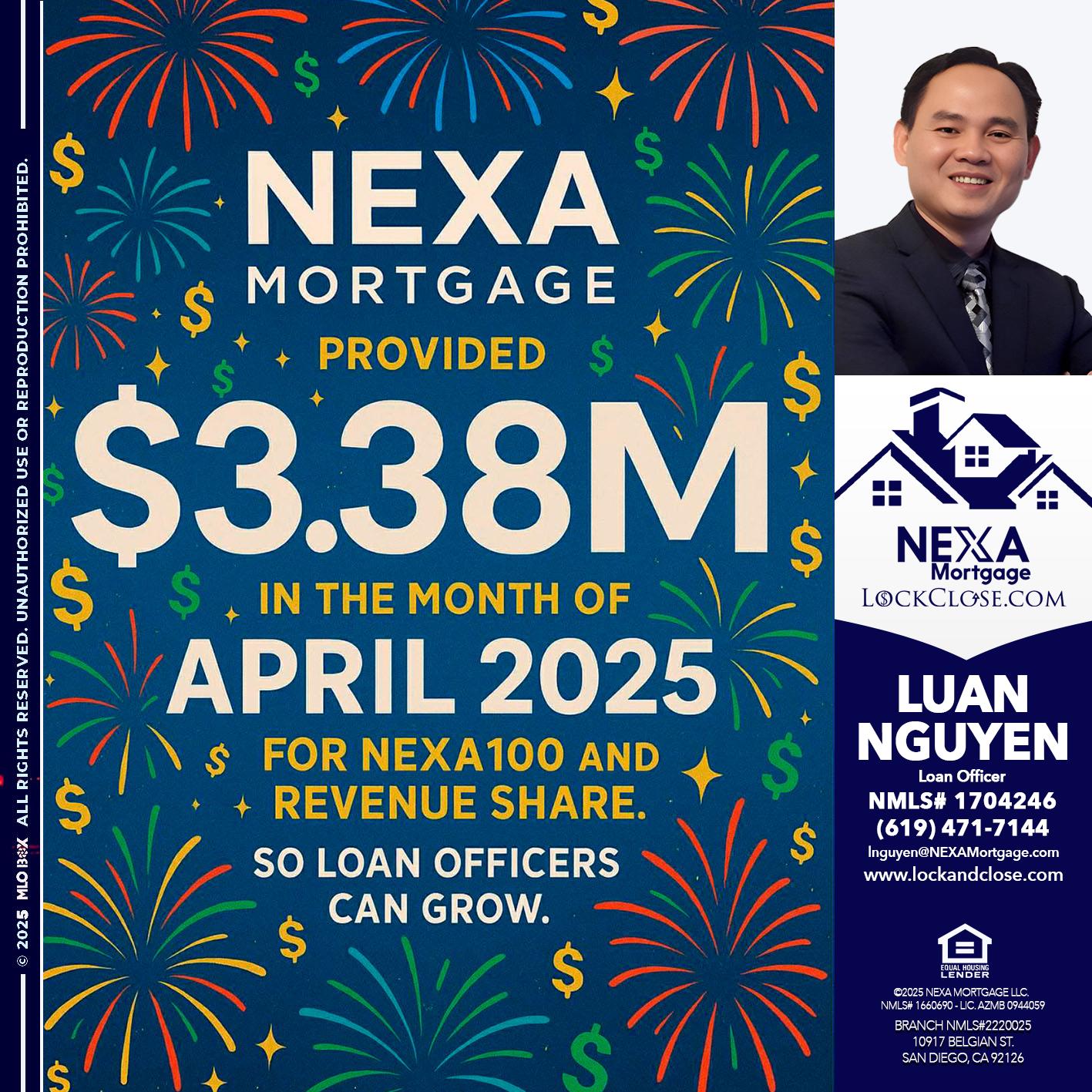 $3.38M - Luan Nguyen -Loan Officer