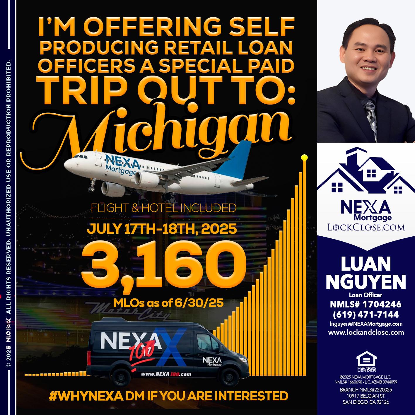 MICHIGAN TRIP - Luan Nguyen -Loan Officer