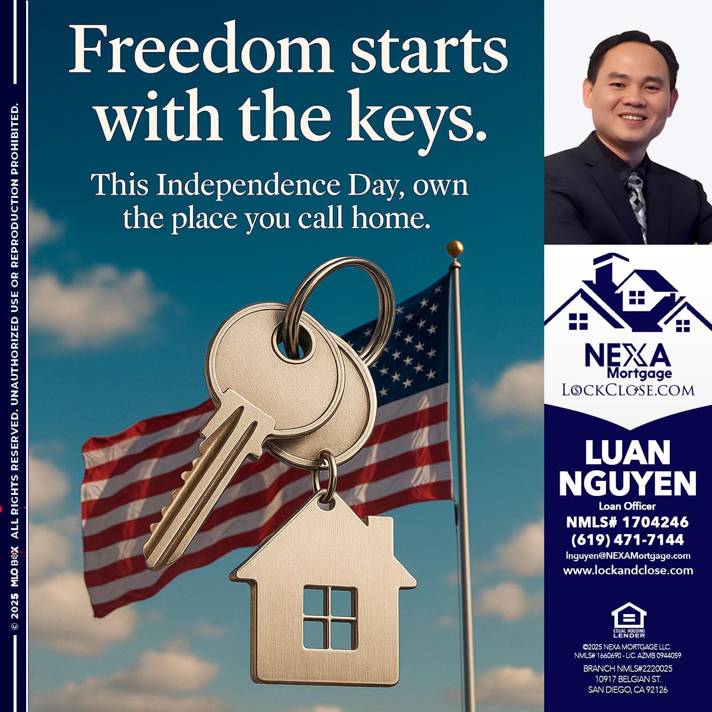FREEDOM STARTS - Luan Nguyen -Loan Officer