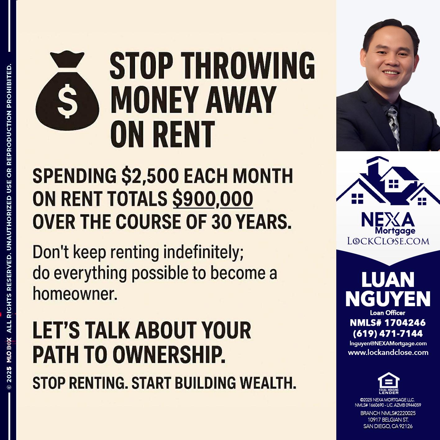 STOP THROWING - Luan Nguyen -Loan Officer