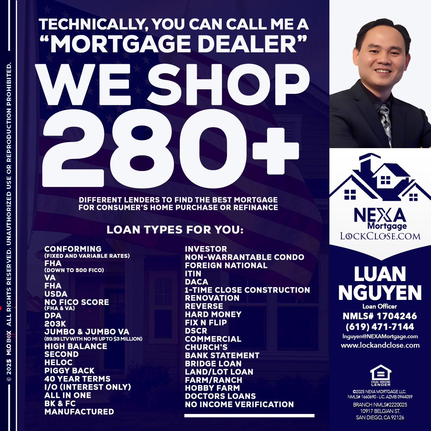 WE SHOP 280 + - Luan Nguyen -Loan Officer