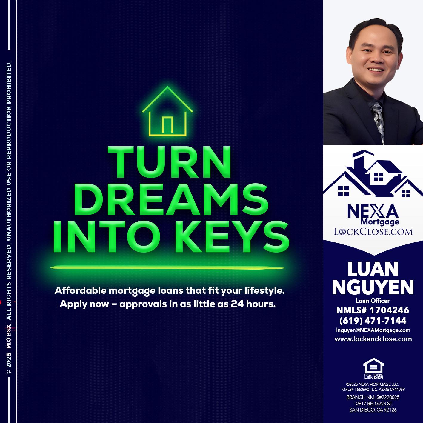 turn dreams - Luan Nguyen -Loan Officer