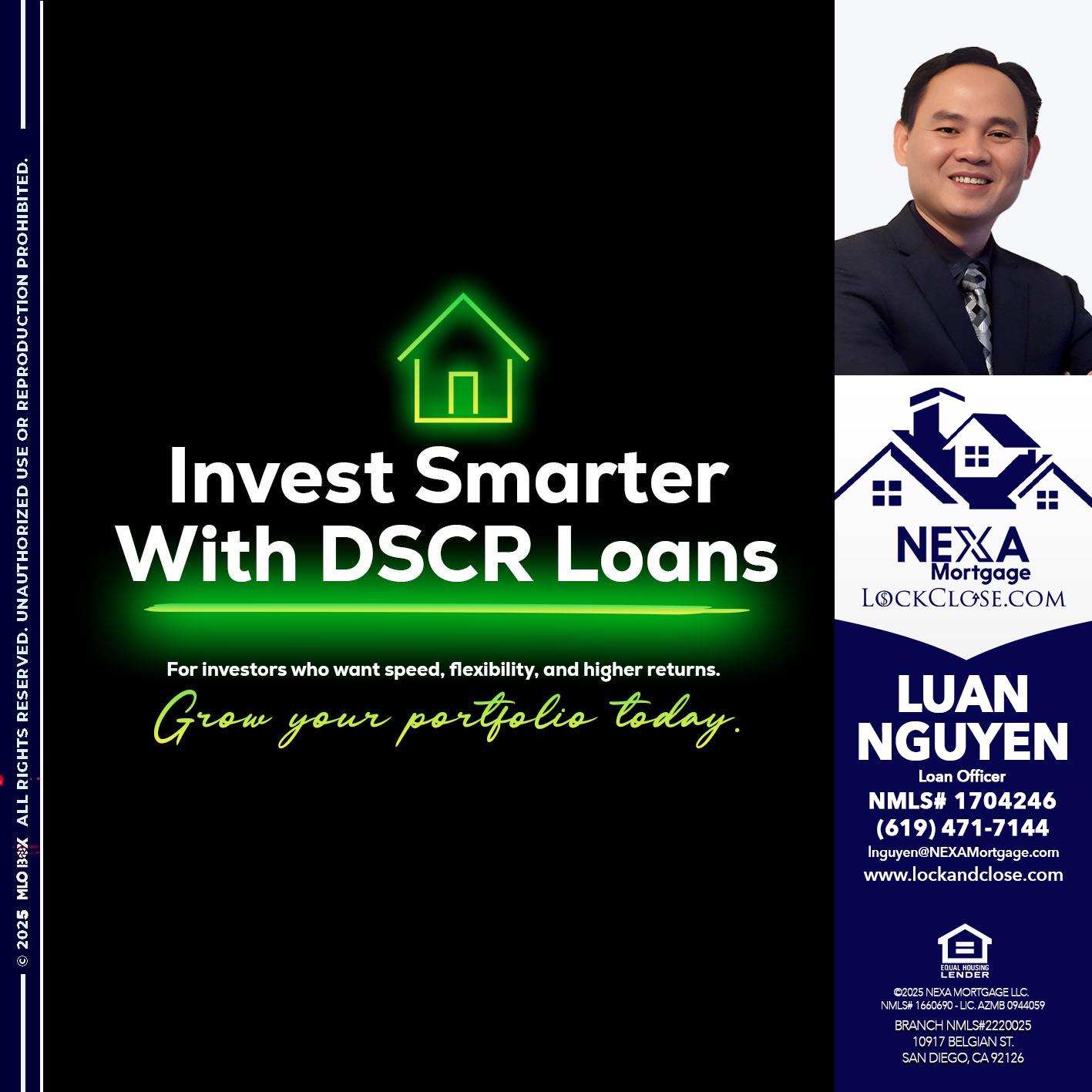 invest smarter - Luan Nguyen -Loan Officer