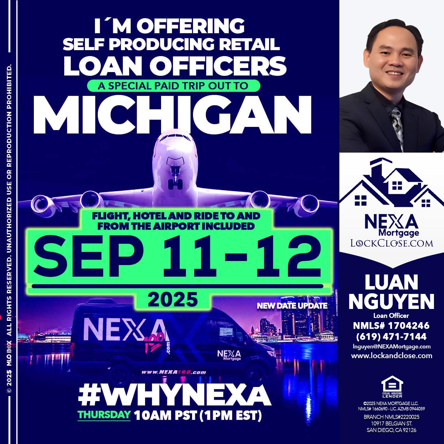MICHIGAN TRIP - Luan Nguyen -Loan Officer