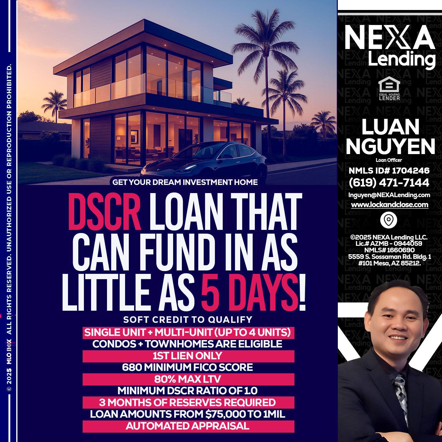 DSCR - Luan Nguyen -Loan Officer