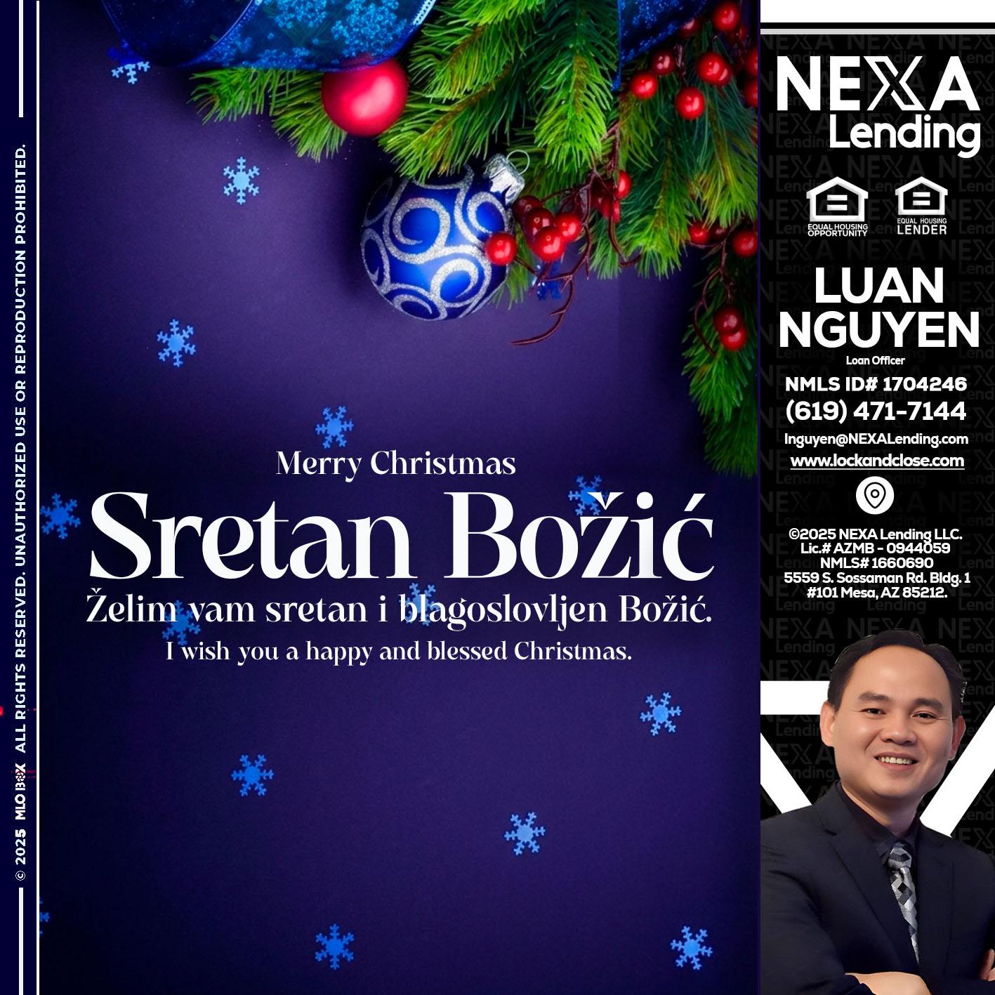 Sretan Božić - Luan Nguyen -Loan Officer