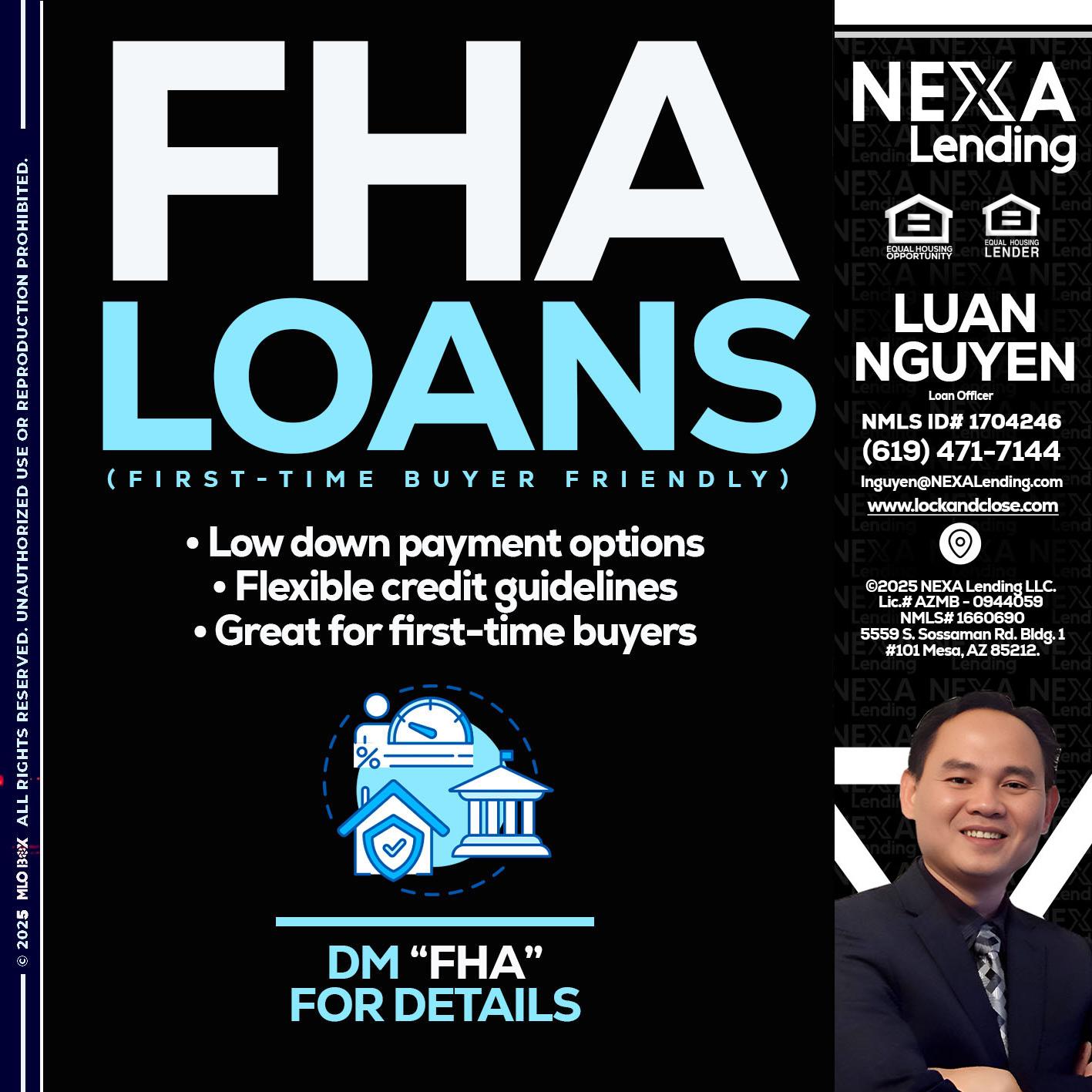 FHA LOANS - Luan Nguyen -Loan Officer