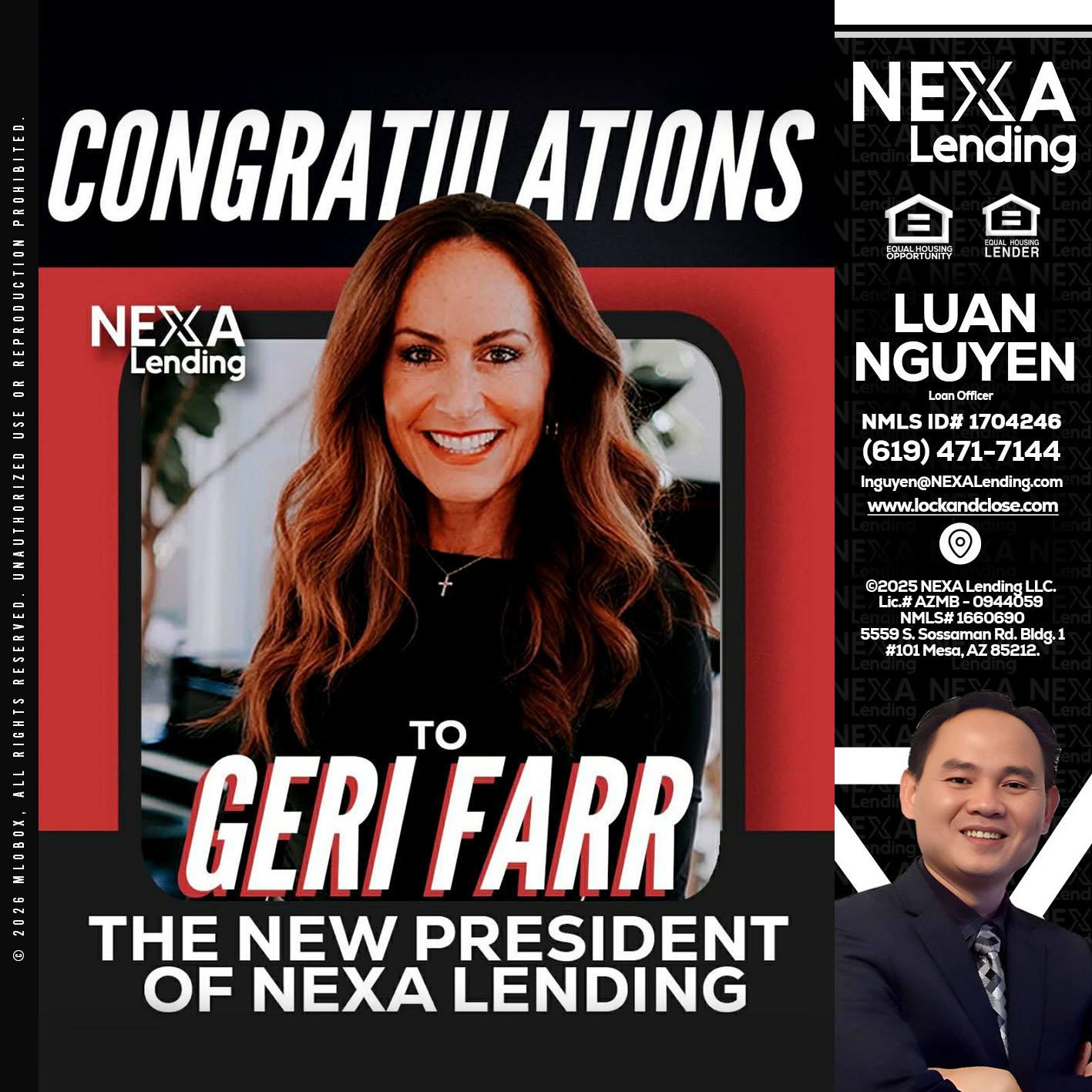 CONGRATULATIONS - Luan Nguyen -Loan Officer