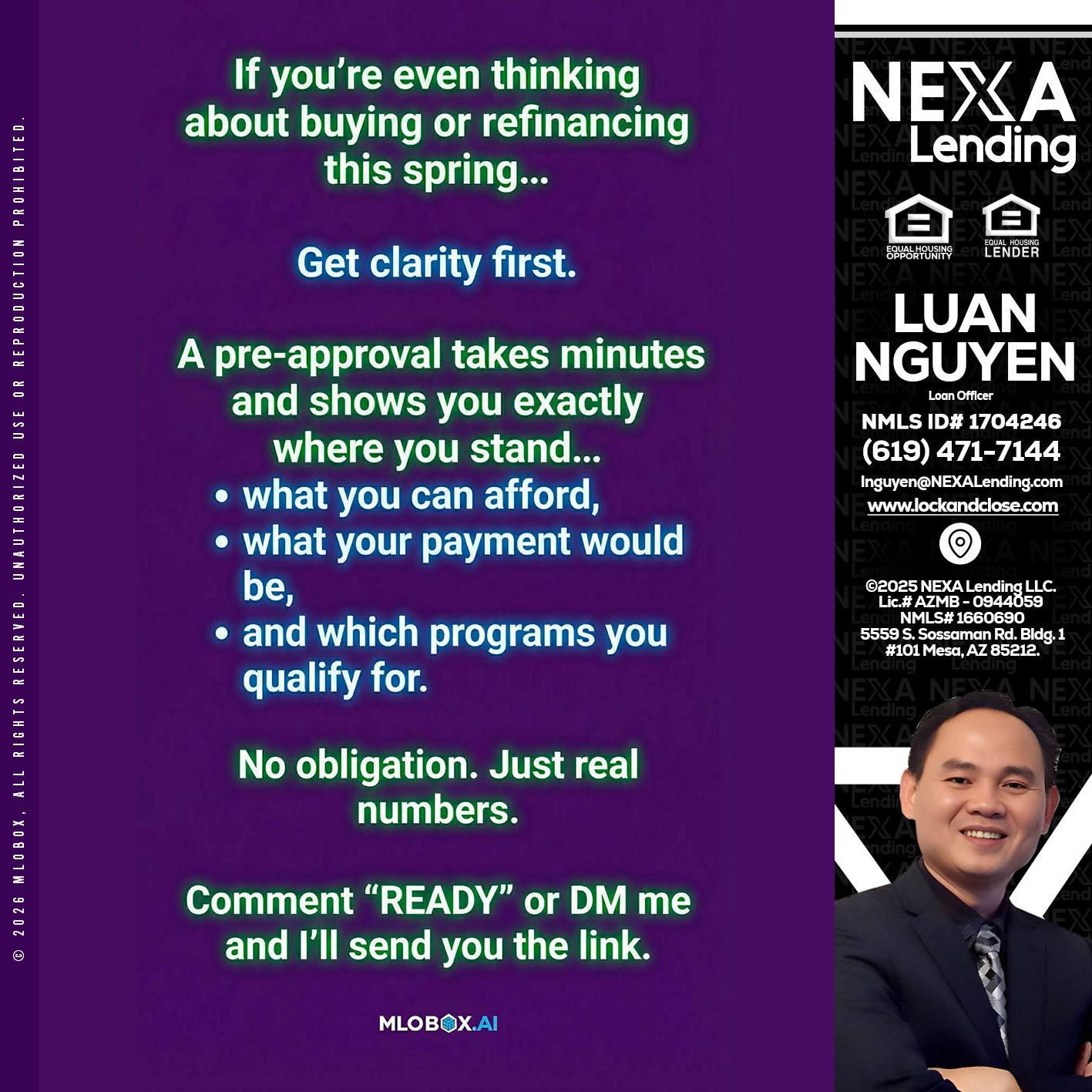 IF YOU THINKING - Luan Nguyen -Loan Officer