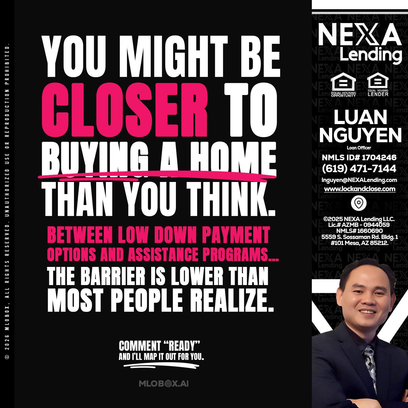 YOU MIGHT BE - Luan Nguyen -Loan Officer