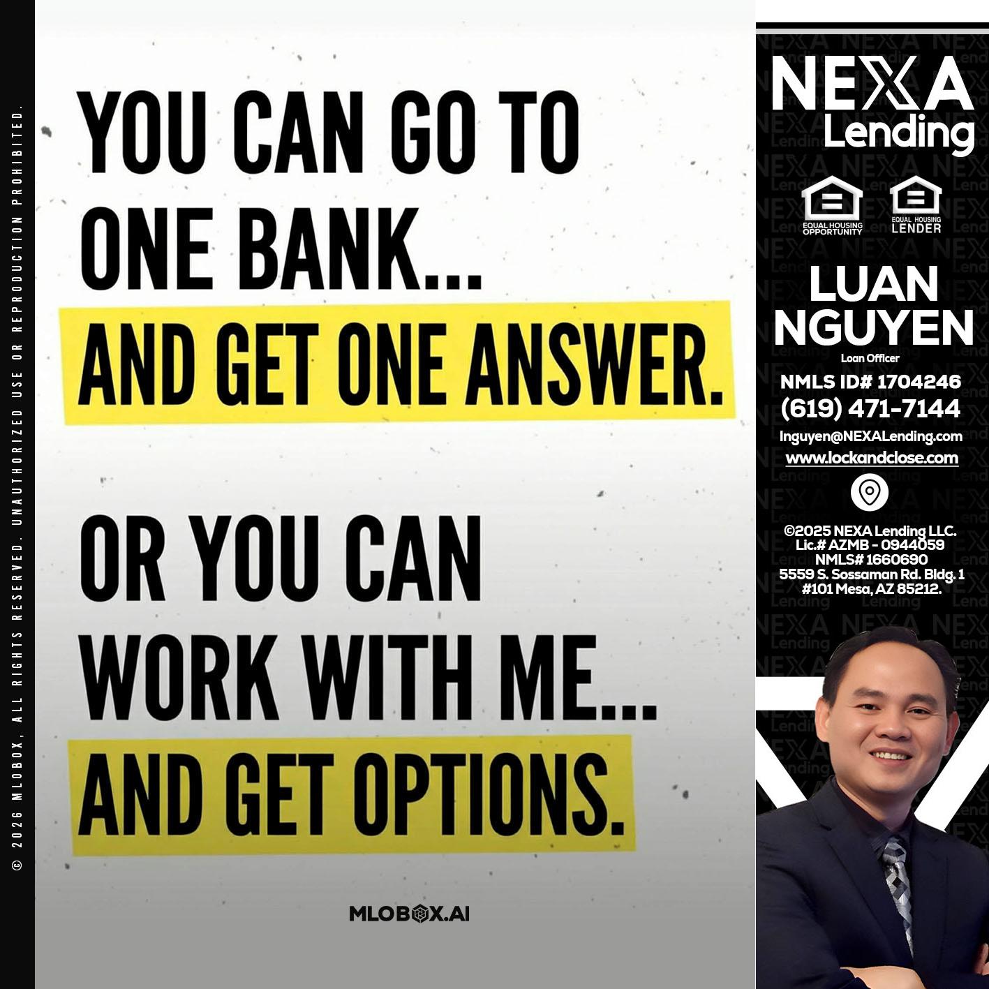 YOU CAN GO TO - Luan Nguyen -Loan Officer