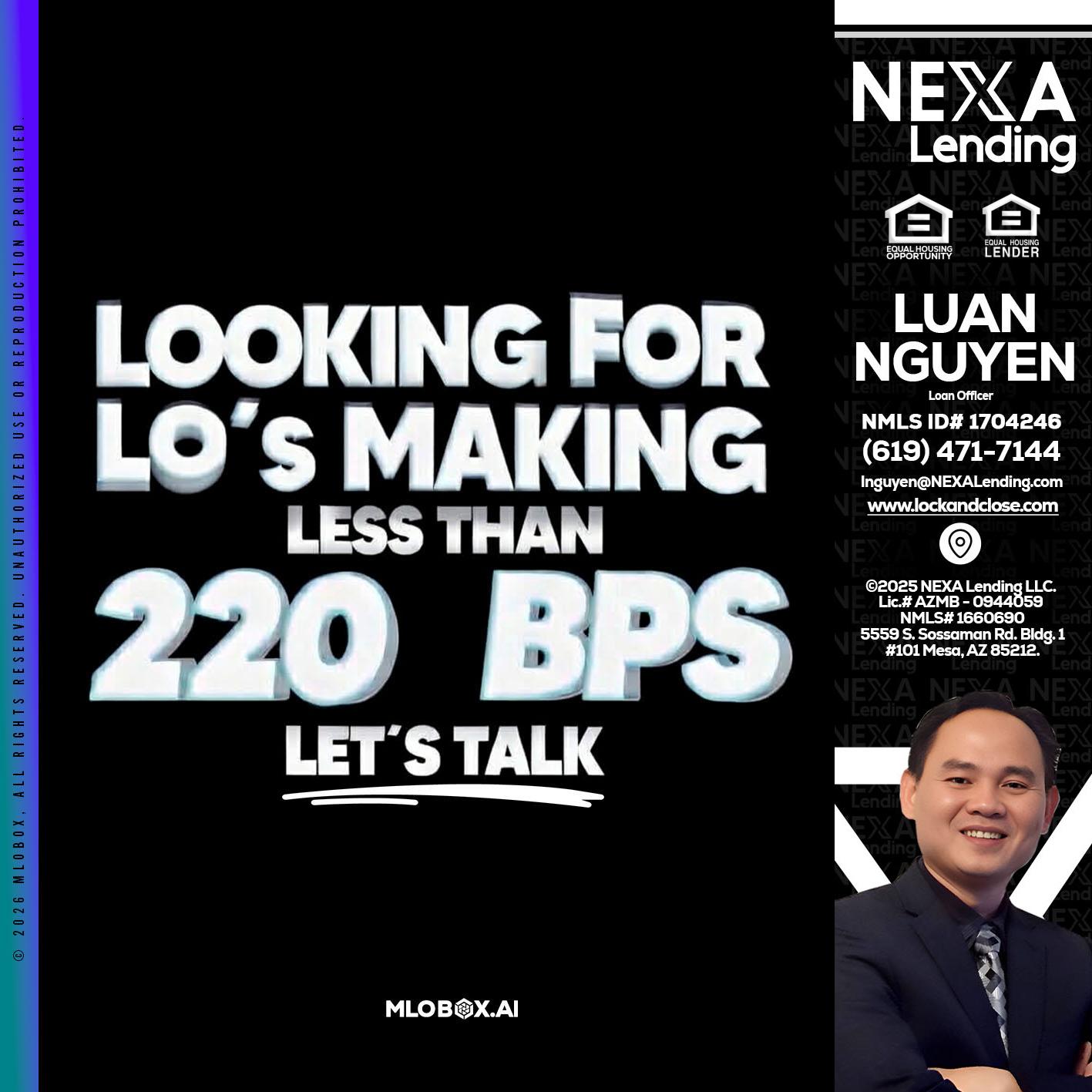 LOOKING FOR - Luan Nguyen -Loan Officer