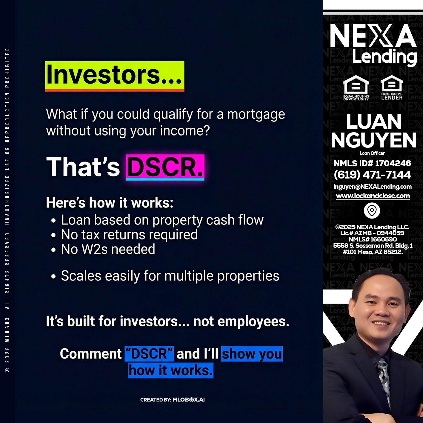 INVESTORS - Luan Nguyen -Loan Officer