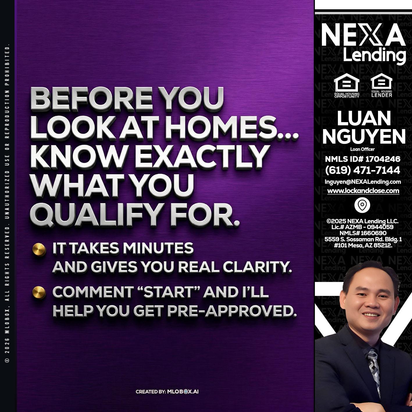 BEFORE YOU - Luan Nguyen -Loan Officer