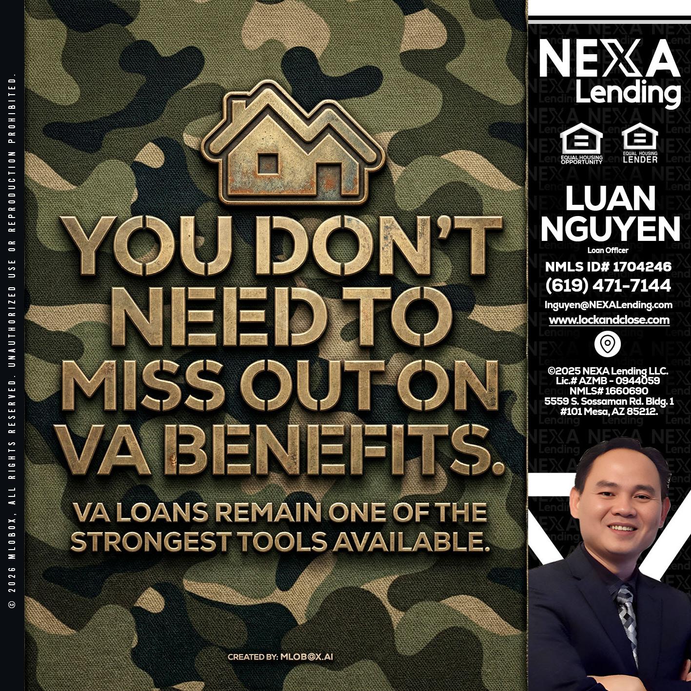 you don't need - Luan Nguyen -Loan Officer