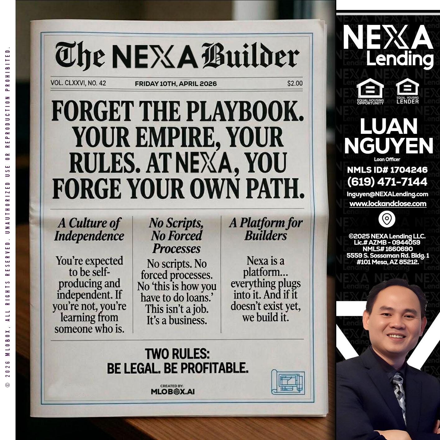 THE NEXA BUILDER - Luan Nguyen -Loan Officer