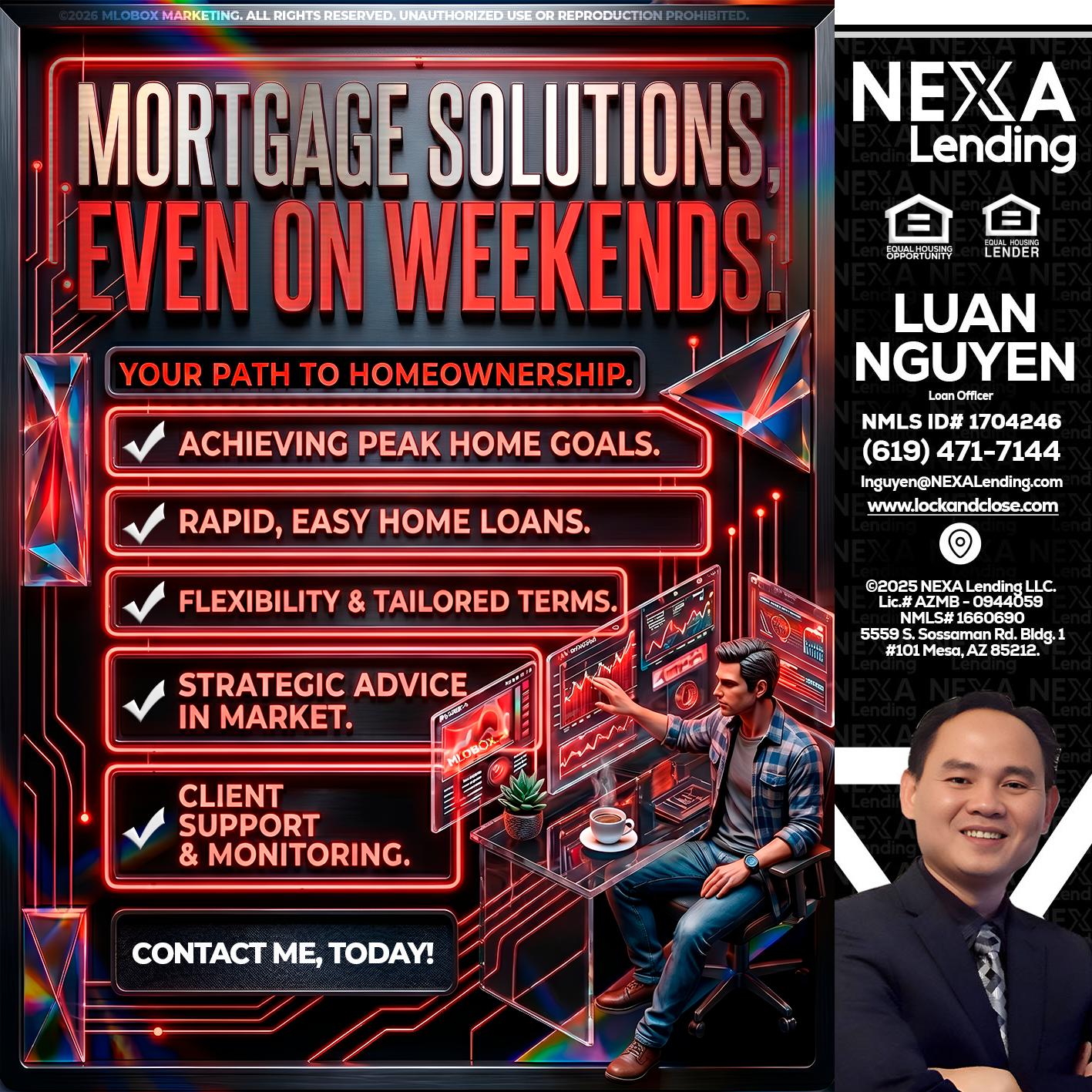 WEEKEND SOLUTIONS - Luan Nguyen -Loan Officer