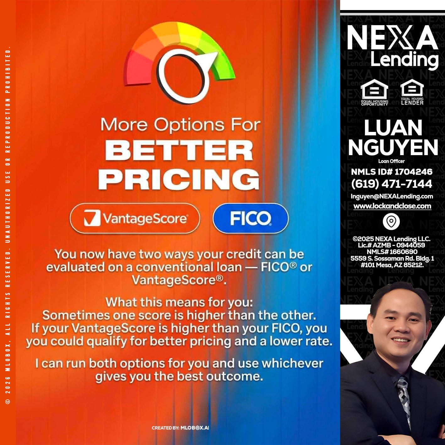 BETTER PRICING - Luan Nguyen -Loan Officer