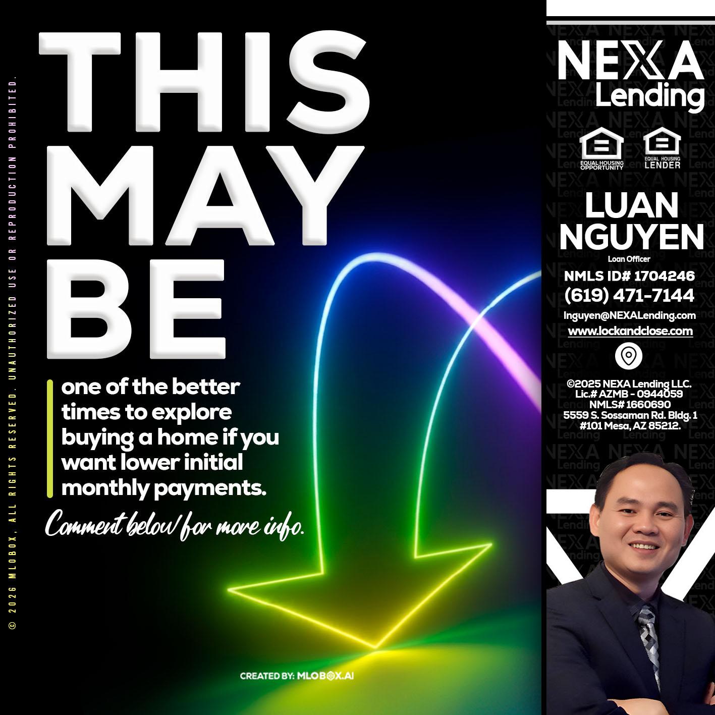 THIS MAY BE - Luan Nguyen -Loan Officer