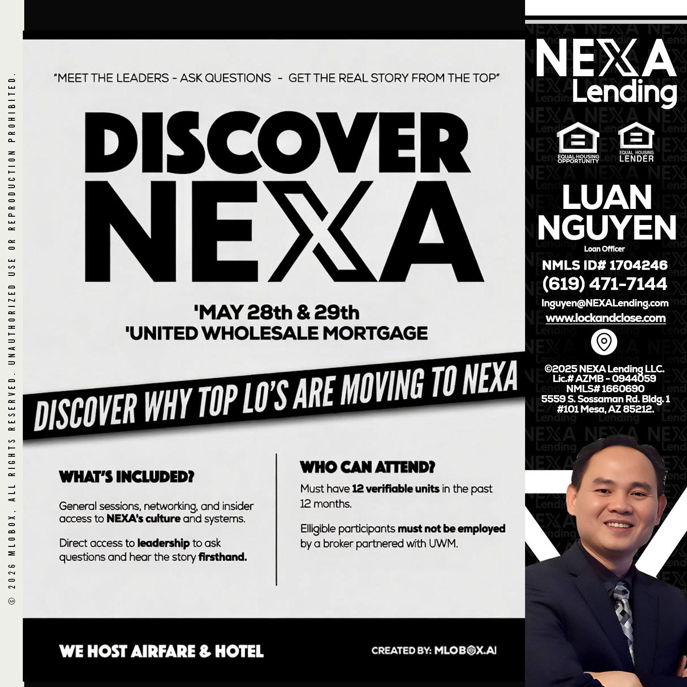 DISCOVER NEXA - Luan Nguyen -Loan Officer