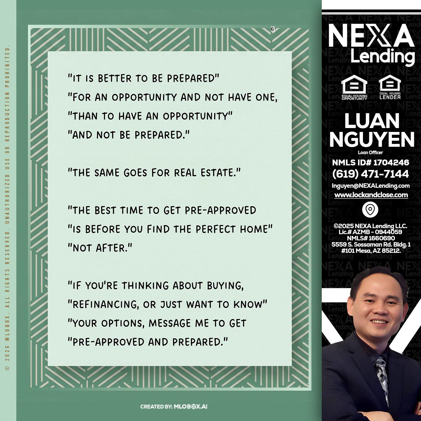 its better - Luan Nguyen -Loan Officer