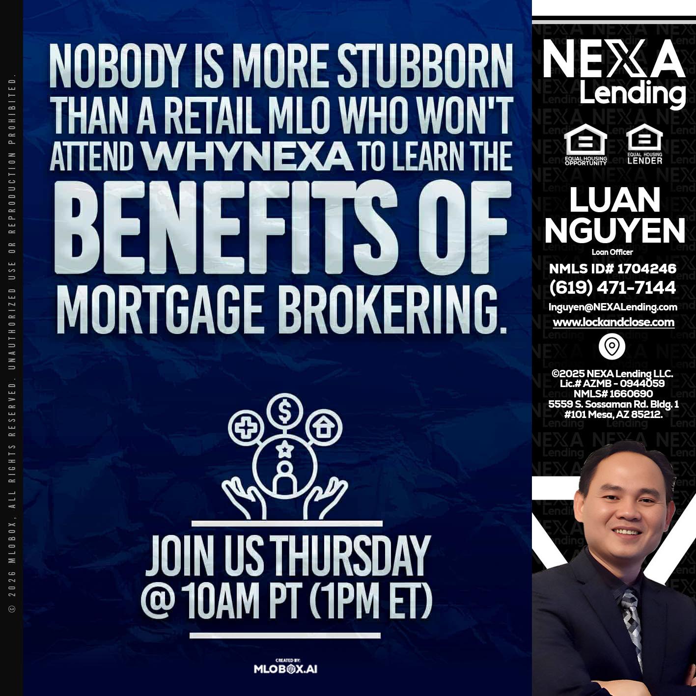NOBODY IS MORE - Luan Nguyen -Loan Officer