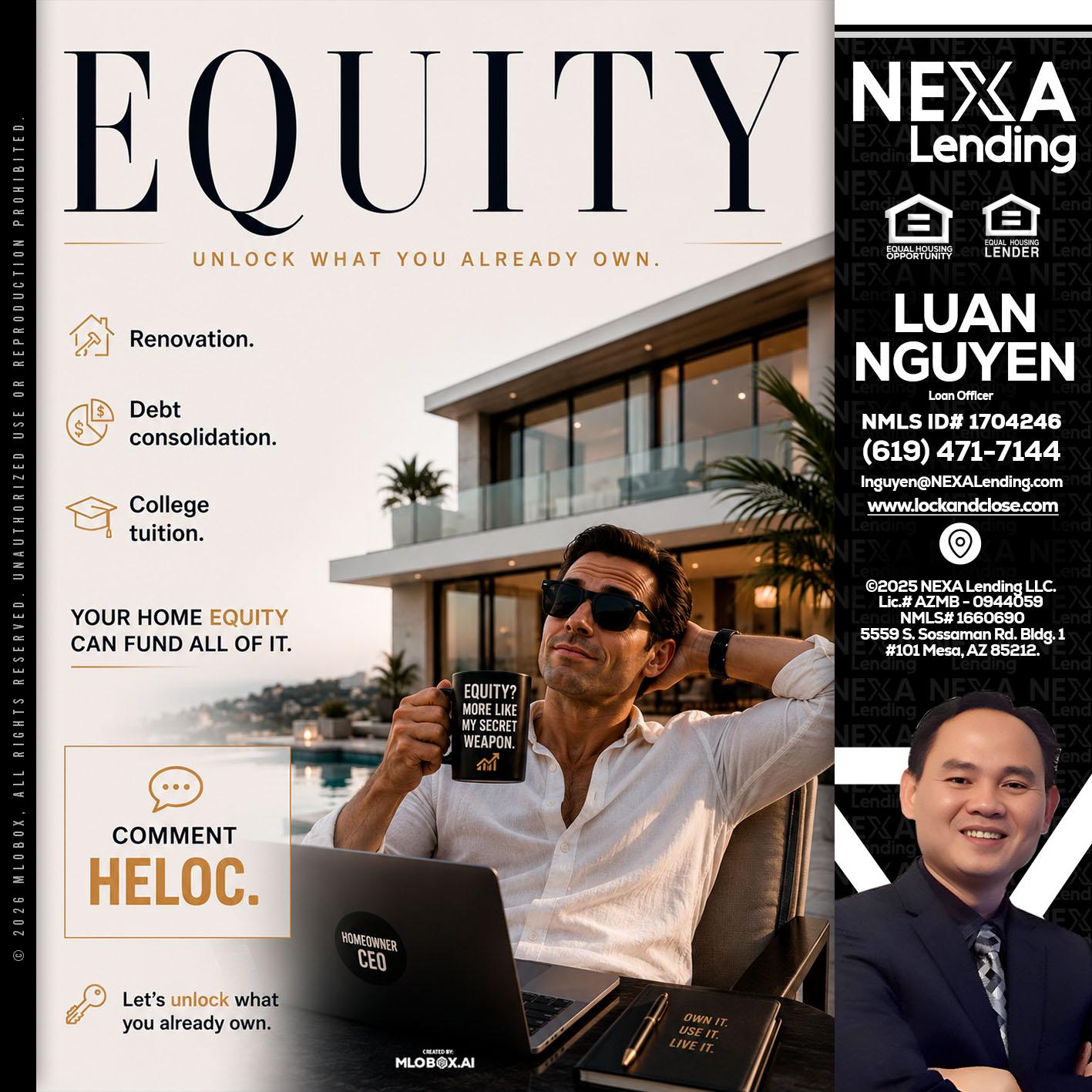 EQUITY - Luan Nguyen -Loan Officer