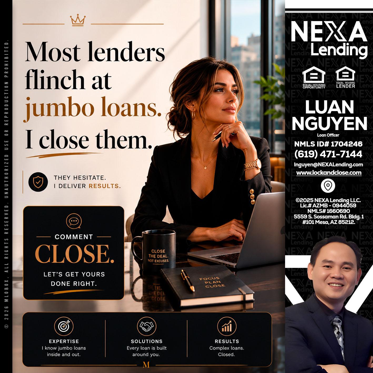 most lenders - Luan Nguyen -Loan Officer