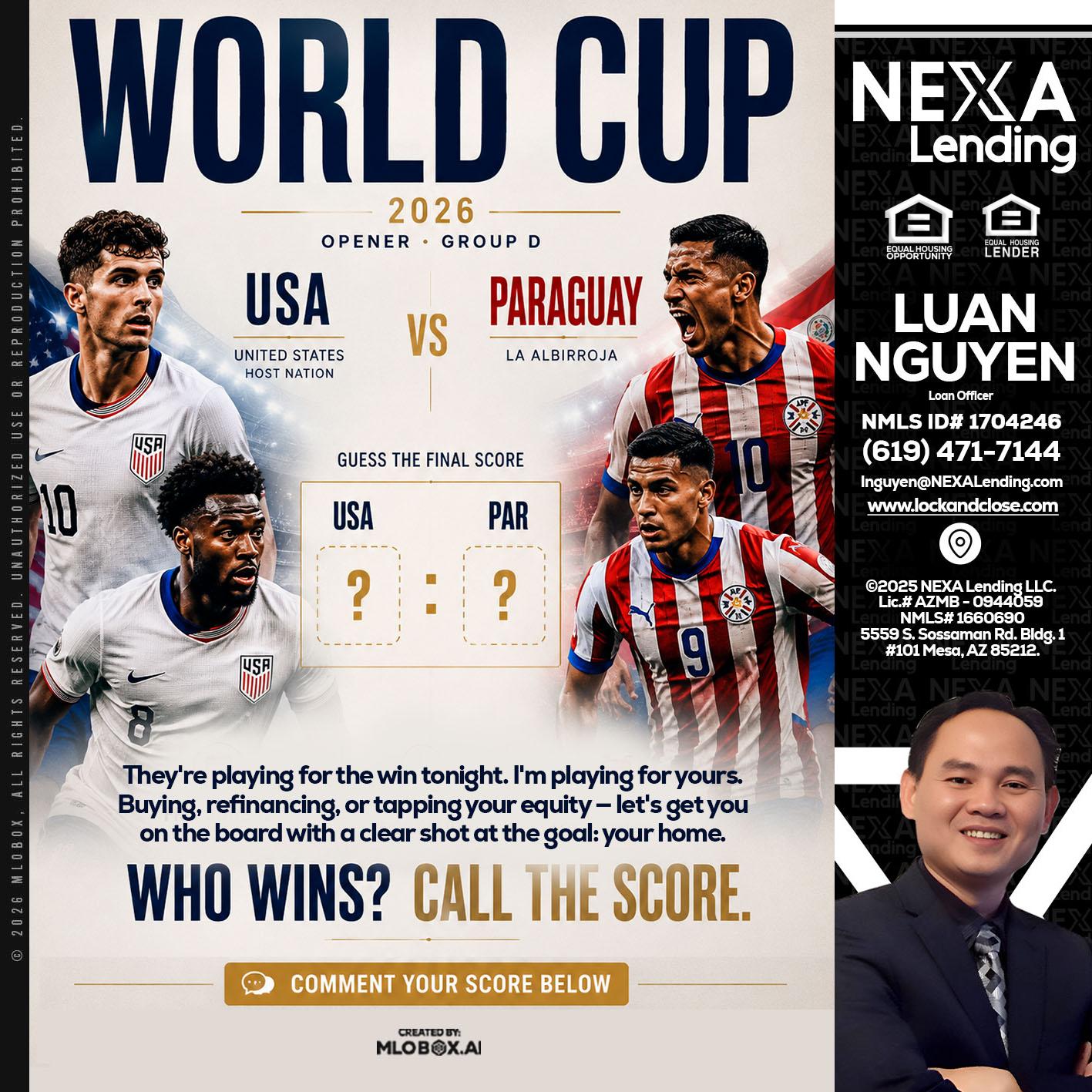 WORLD CUP 2026 - Luan Nguyen -Loan Officer