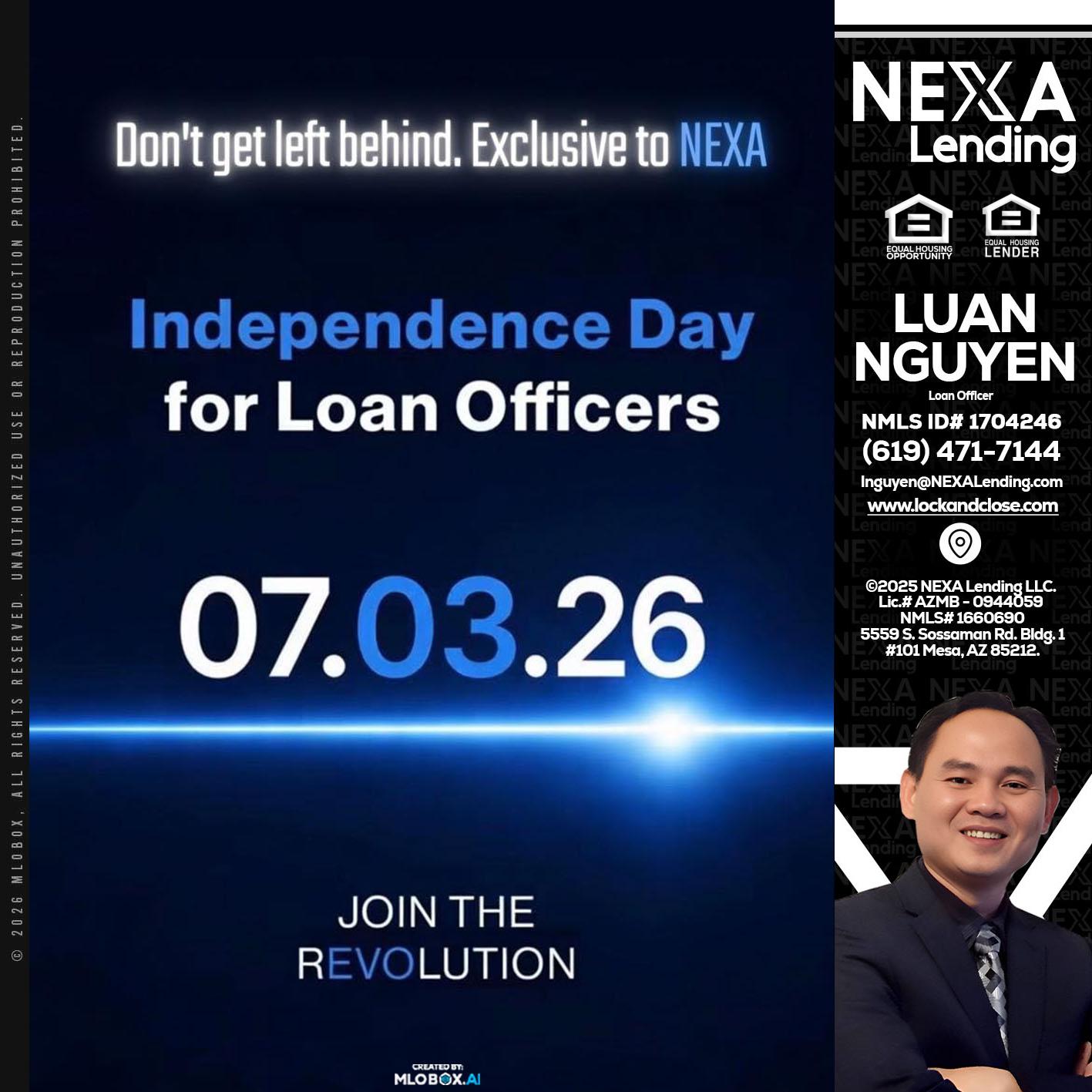 INDEPENDENCE DAY - Luan Nguyen -Loan Officer