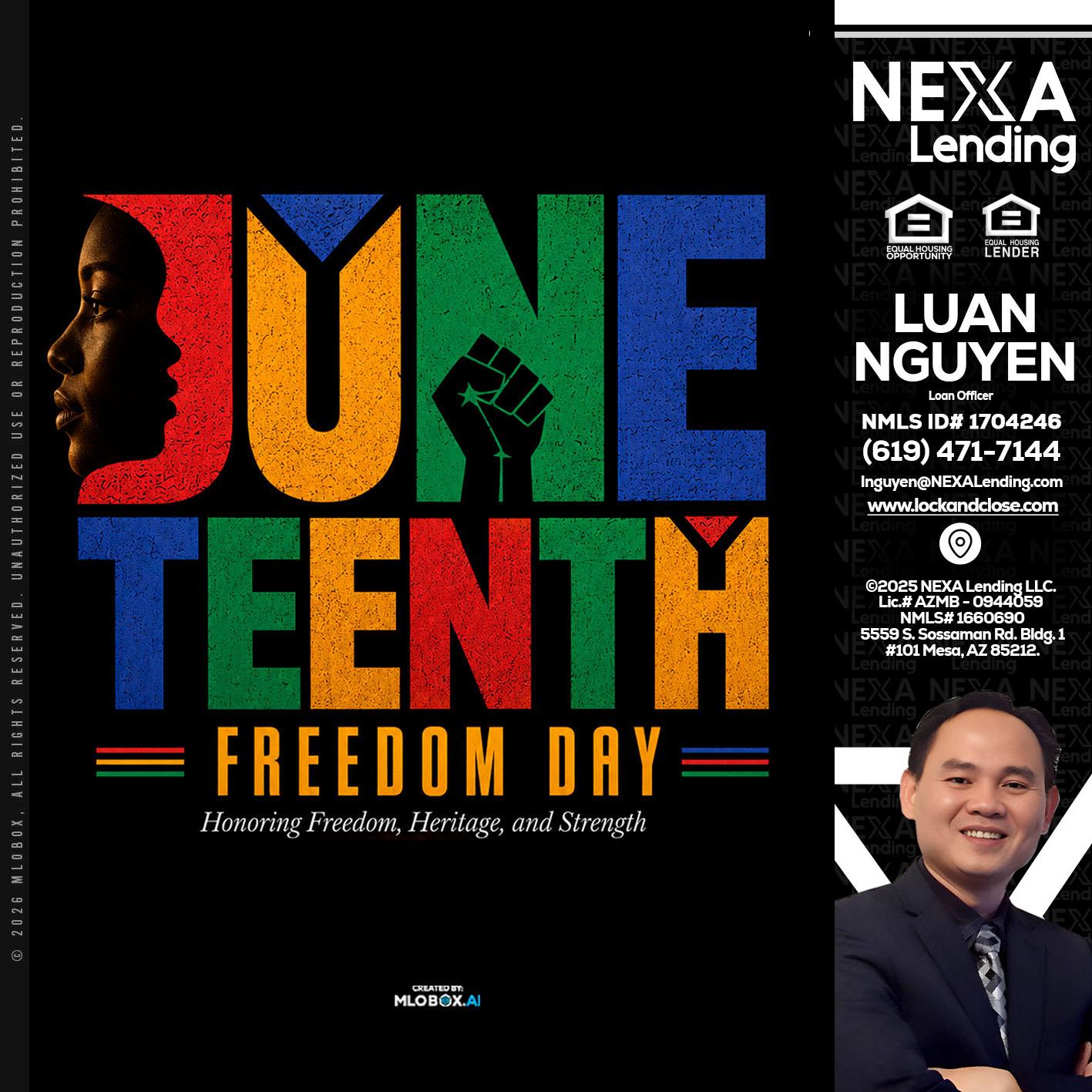 Juneteenth - Luan Nguyen -Loan Officer