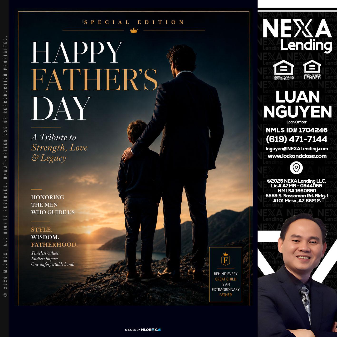 HAPPY FATHERS DAY - Luan Nguyen -Loan Officer