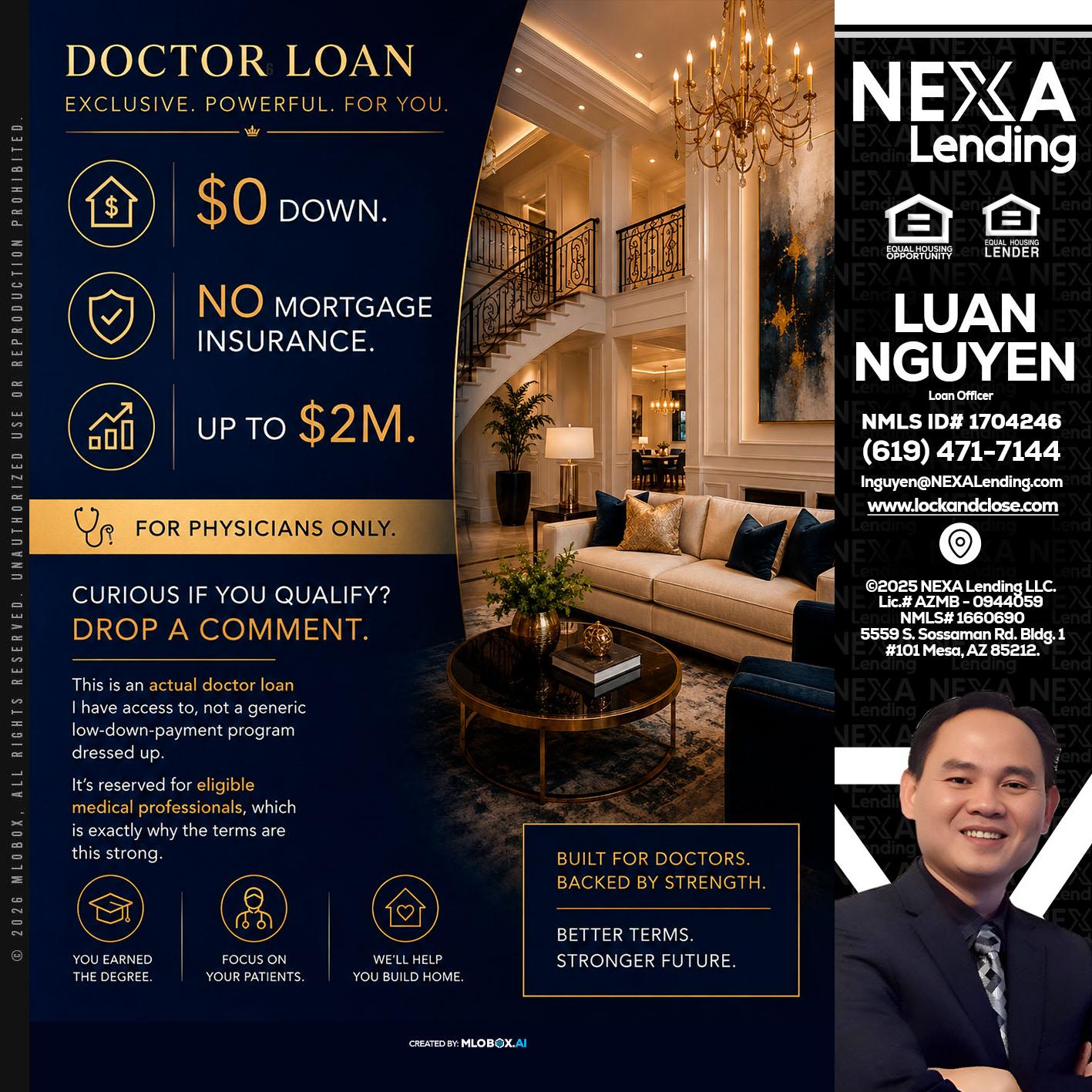 DOCTOR LOANS - Luan Nguyen -Loan Officer