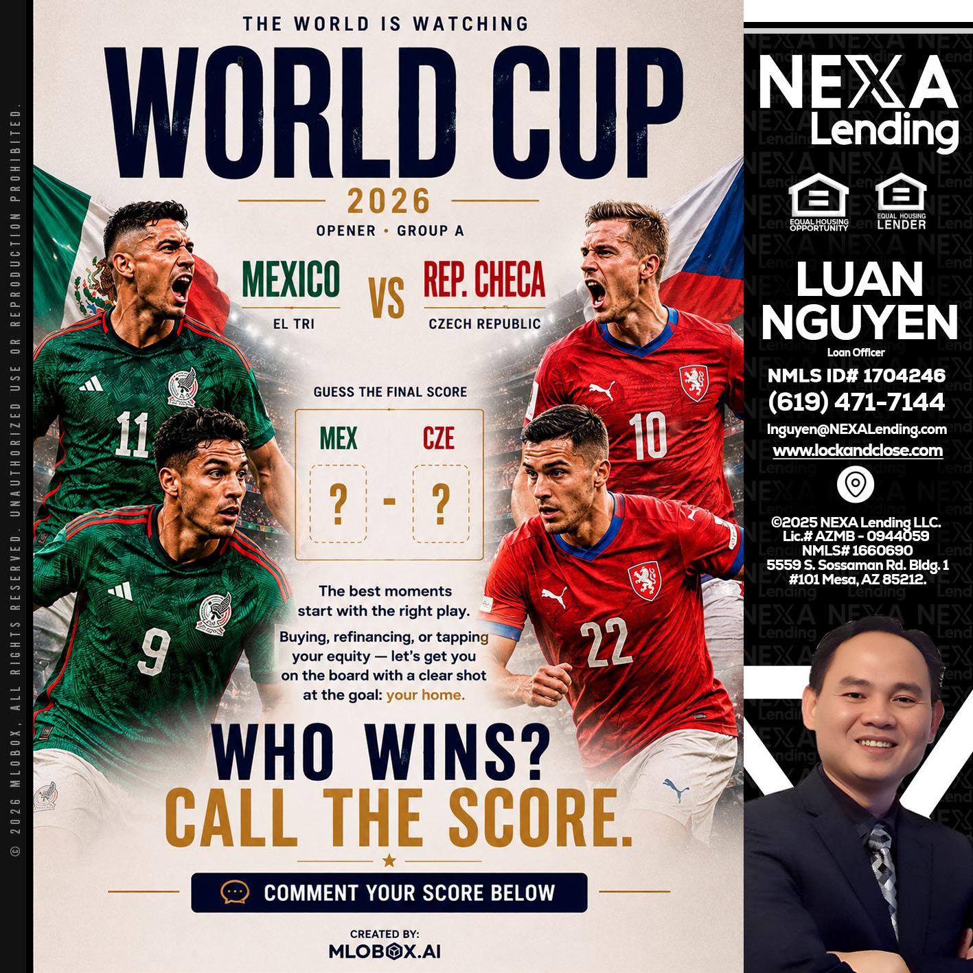 WORLD CUP 2026 - Luan Nguyen -Loan Officer