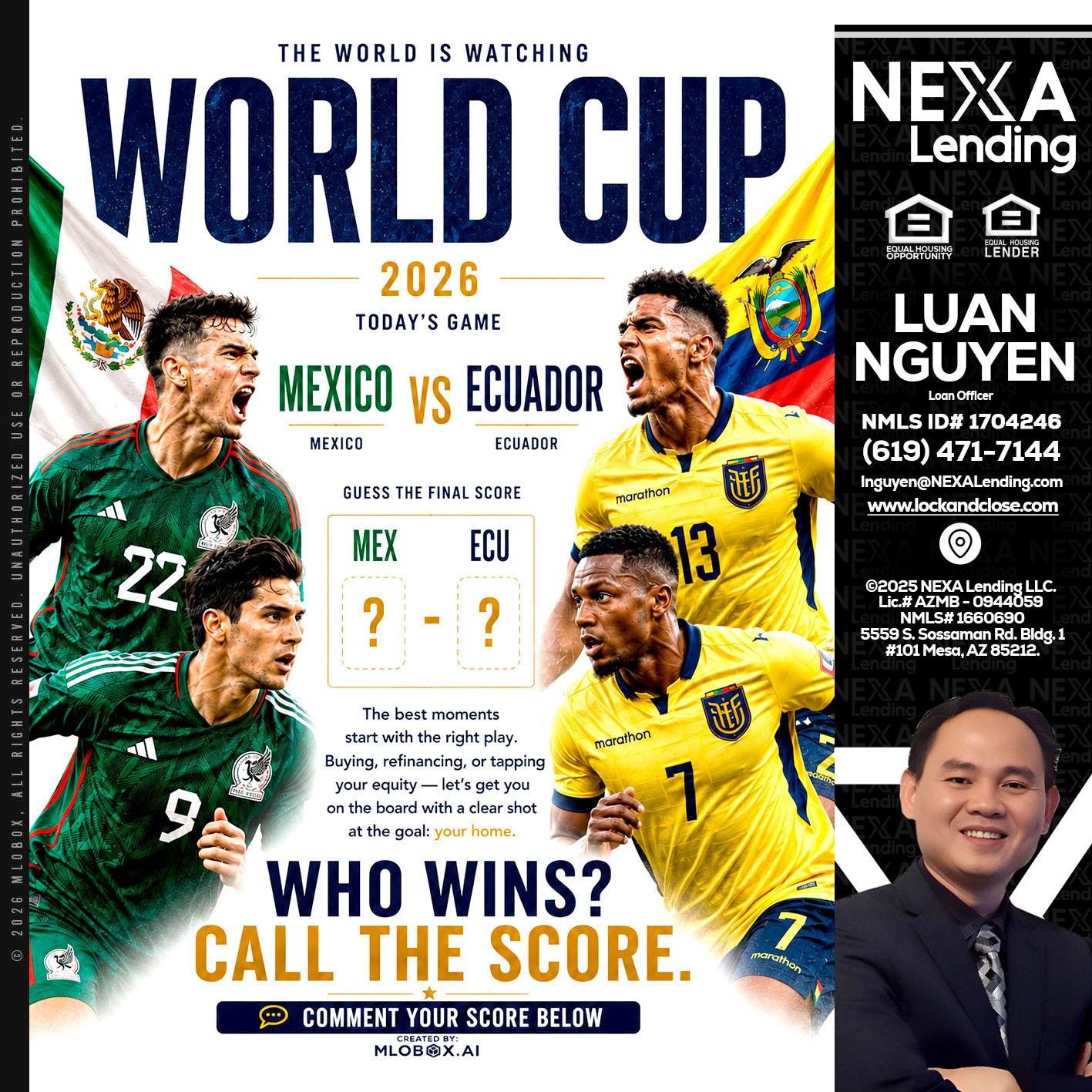 WORLD CUP 2026 - Luan Nguyen -Loan Officer