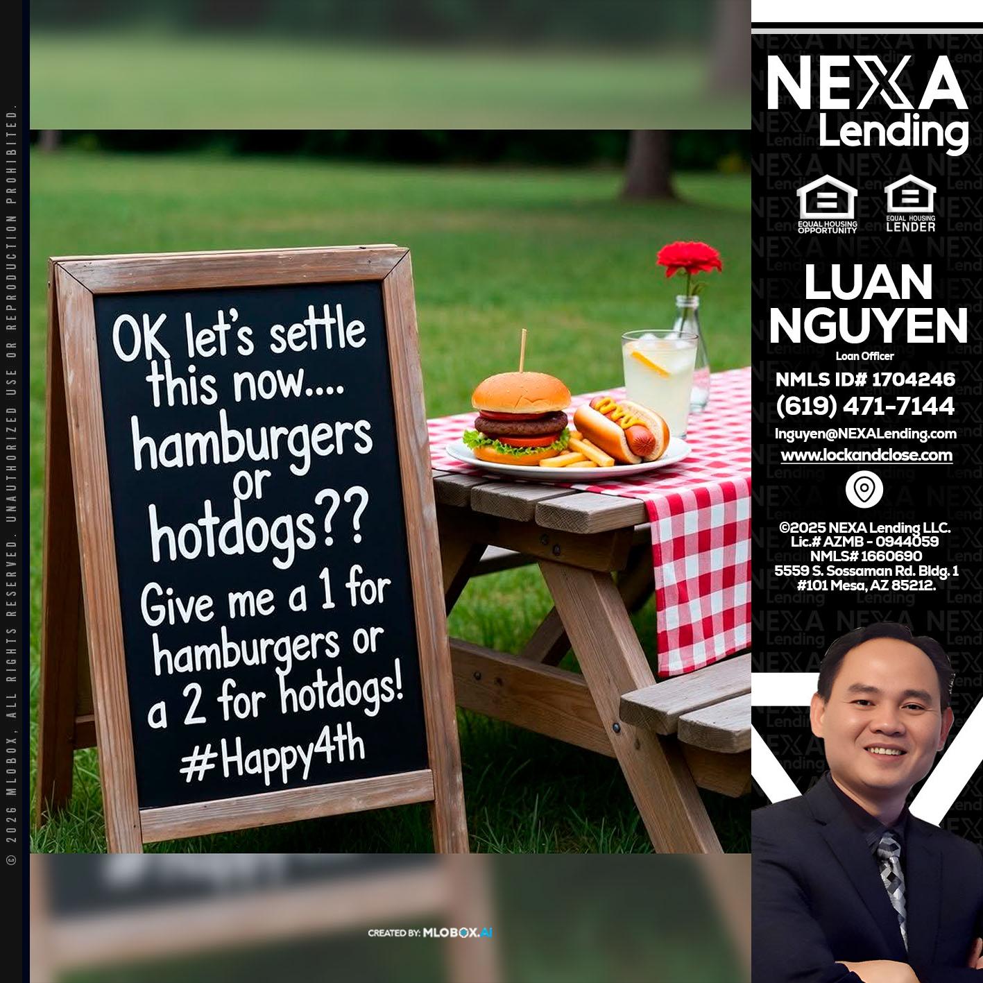 let settle this - Luan Nguyen -Loan Officer