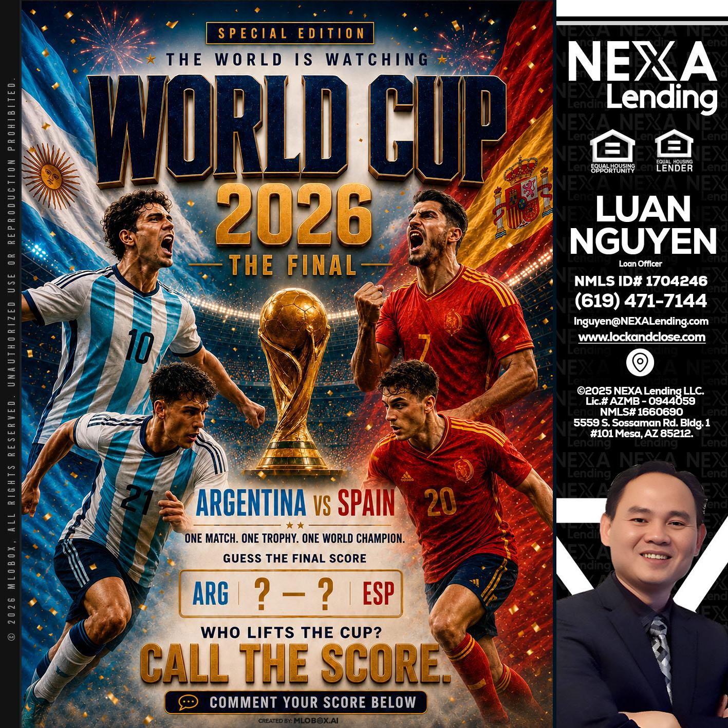 World Cup 2026 finals - Luan Nguyen -Loan Officer