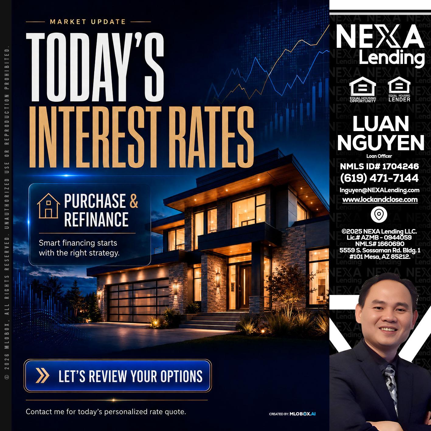TODAYS RATES - Luan Nguyen -Loan Officer