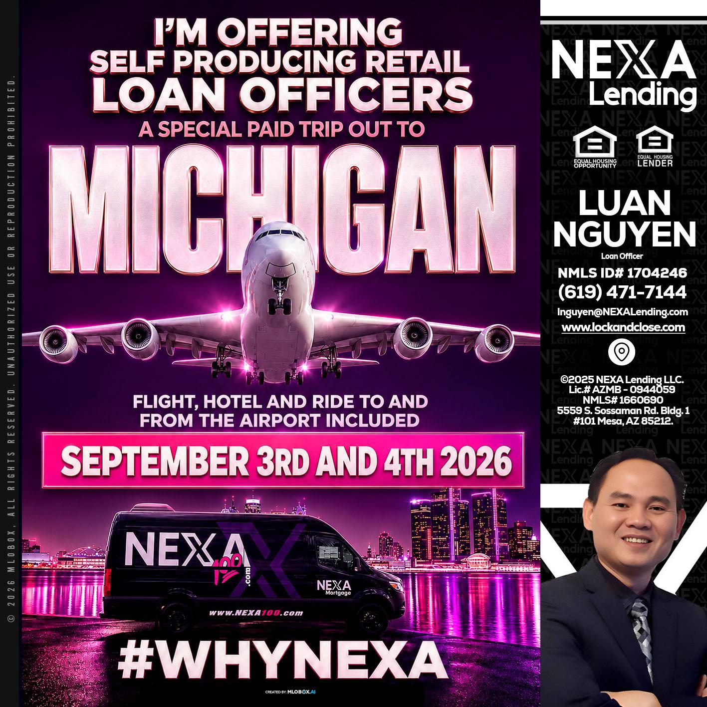 MICHIGAN TRIP - Luan Nguyen -Loan Officer