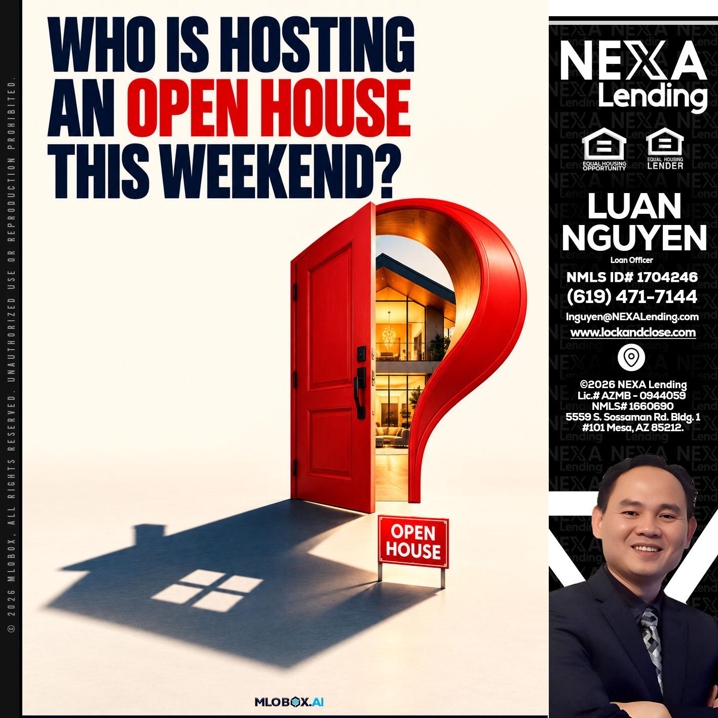 who is hosting - Luan Nguyen -Loan Officer