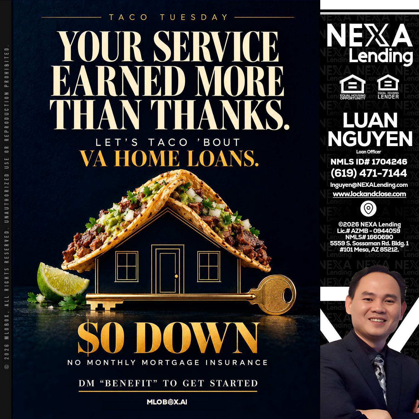 TACO TUESDAY - Luan Nguyen -Loan Officer